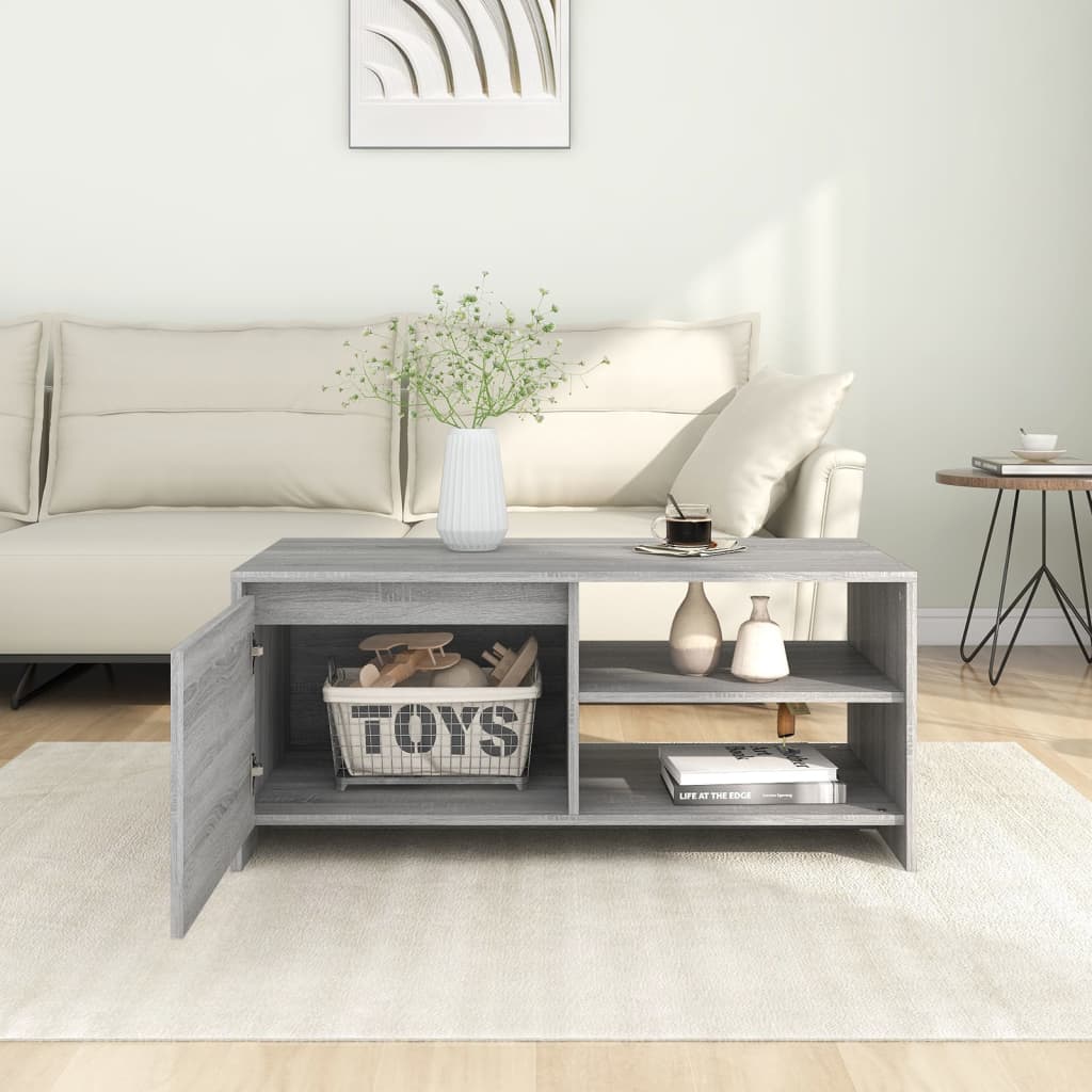 Coffee Table, Grey Sonoma Oak, 102X50X45 Cm