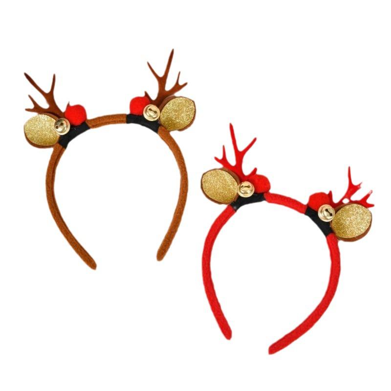Mori Style Christmas Reindeer Antler Hair Clips & Headband - Cute Hair Accessories for Kids & Women