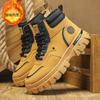 Winter Men's Shoes Men's Martin Boots Velvet Warm High-top Versatile Shoes Non-slip and Wear-resistant Thick-soled Boots