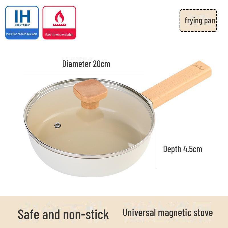 

Универсальная керамическая сковорода с антипригарным покрытием для рыбы, стейков и завтраков — совместима с индукционными и газовыми плитами