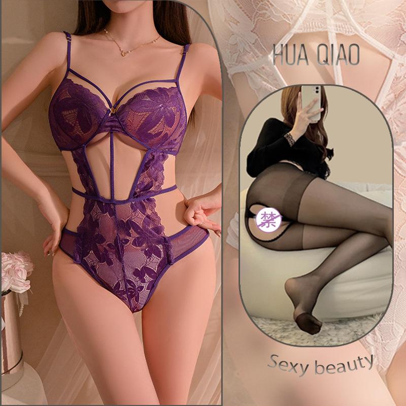 Sexy Erotic Underwear Hollow Pure Desire Temptation Strap Lace Free Pajamas Flirting Erotic Underwear Women Are So Transparent