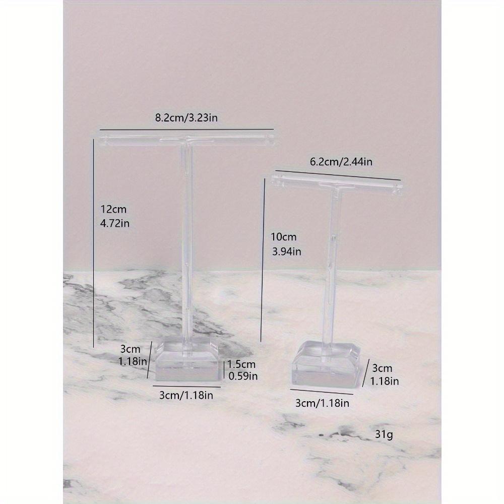 2Pcs/set Jewelry Display Rack T Shape Stand Show Charms Universal Professional Showcase Boutique Set Earrings Shelf