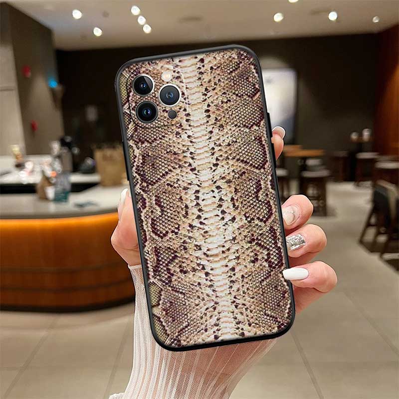 UP46 Slangenhuid DIY Tekening Nieuwe High-End Schelp Telefoonhoesje voor Xiaomi Poco F8 M4 M5 M6 M7 X3 X6 X7 Pro GT NFC Ultra