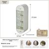 Box Seasoning Household Kitchen Utensils Salt MSG and Seasoning Combination Suit Wall Hanging Punch-Free Plastic with Spoon