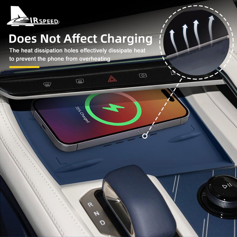 For ZEEKR 001 2024 2025 Silicone Pad for Central Control Wireless Charging Silicone Pad Car Interior Accessories