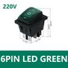 1/5/20PCS 3 Position 6 Pins KCD4 Waterproof Switch ON-OFF-ON Rocker Switch 12V Power Switch self-Locking 16A 250VAC 20A125VAC