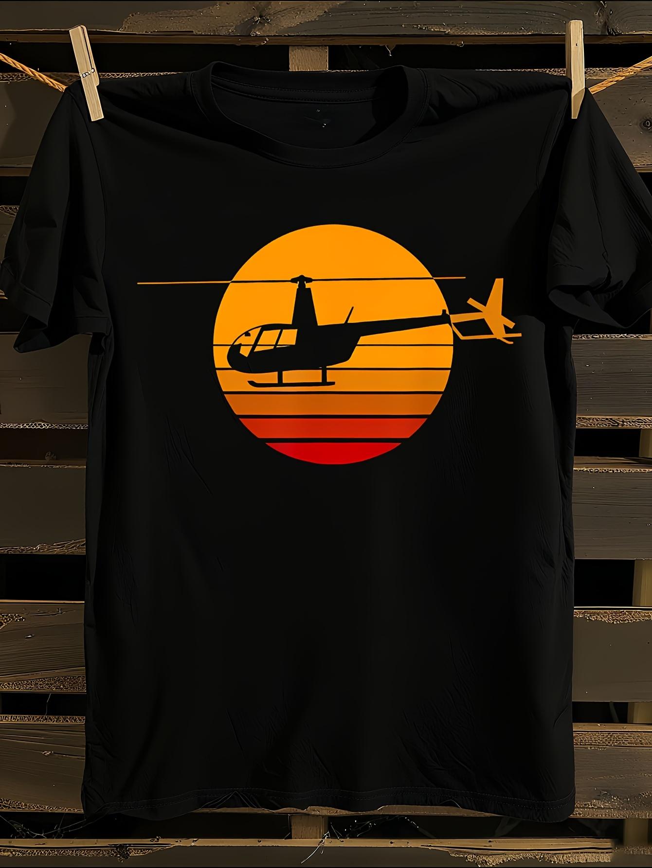 R44 Helicopter Pilot Aviation Enthusiast T-shirt S