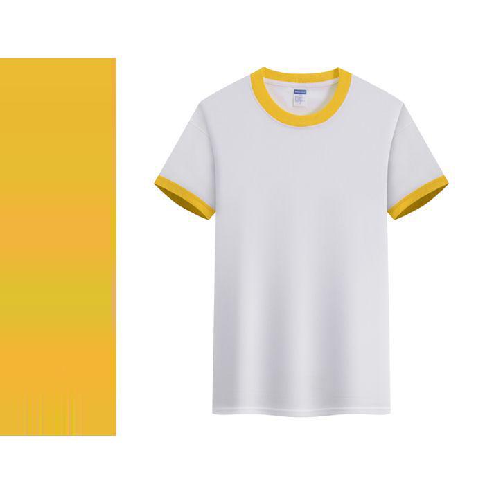 Summer Kids' Cotton Crew Neck Short Sleeve T-shirt with Custom Logo - Lightweight Solid Color Uniform Base Layer