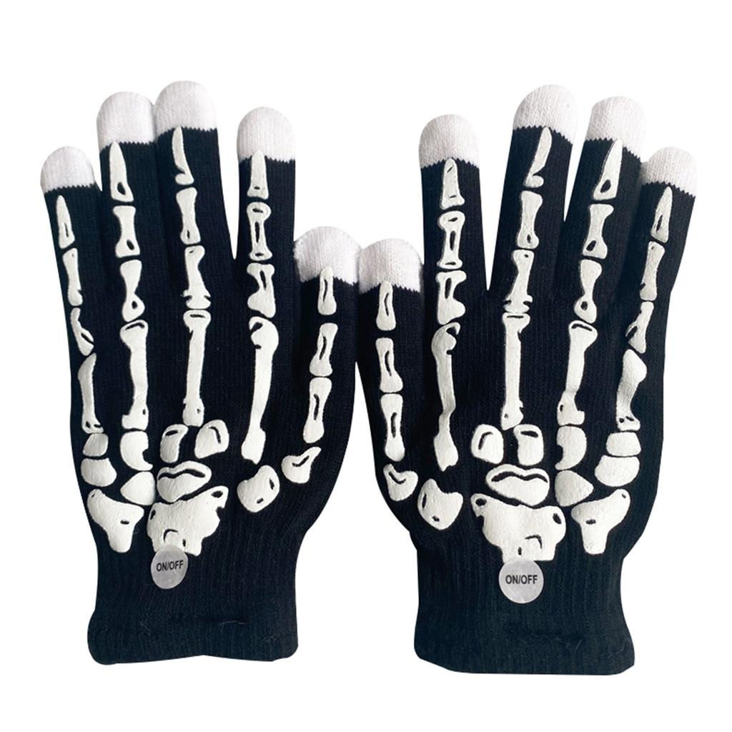 Halloween Bright Gloves Bright Gloves Creative Bright Gloves Party Gloves A Pair Of Bar Dance Street Dance Gloves