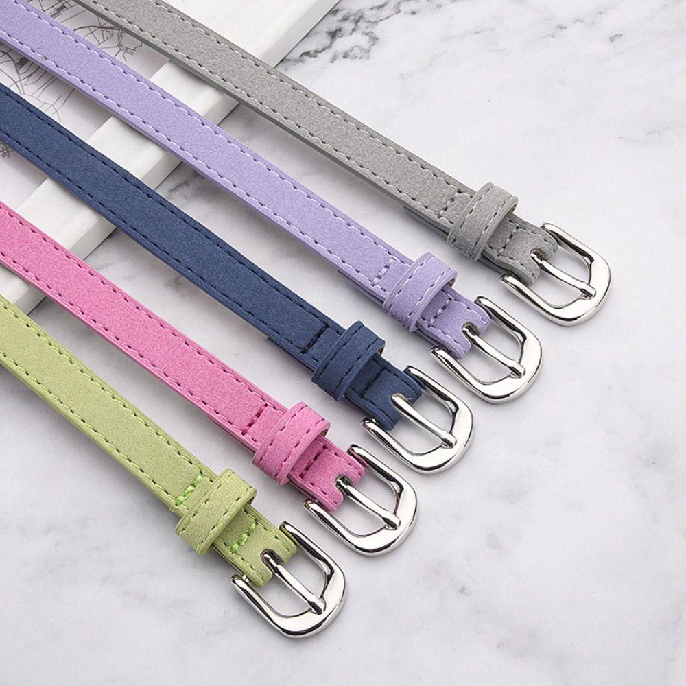 Casual Business Waist Belt Pin buckle Waistband Fashion Suede Leather Belt  For Women