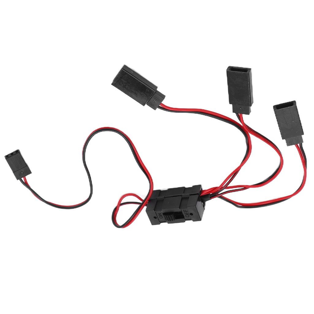 JR To JST Y Splitter Harness Parallel Wire 1 for 3 Y Cable with Switch for Remote Control Cars