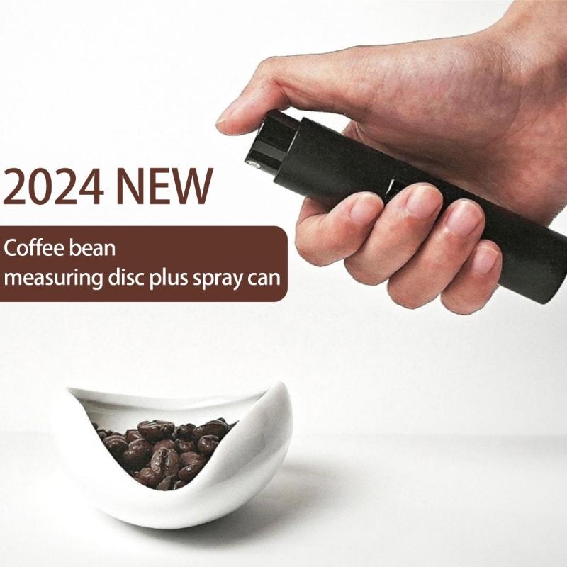 Versatile Coffee Brewing Kit Ceramic Dosing Cup Trays Spray Spray Bottle Coffee Brewing Essentials for Home and Cafe Use