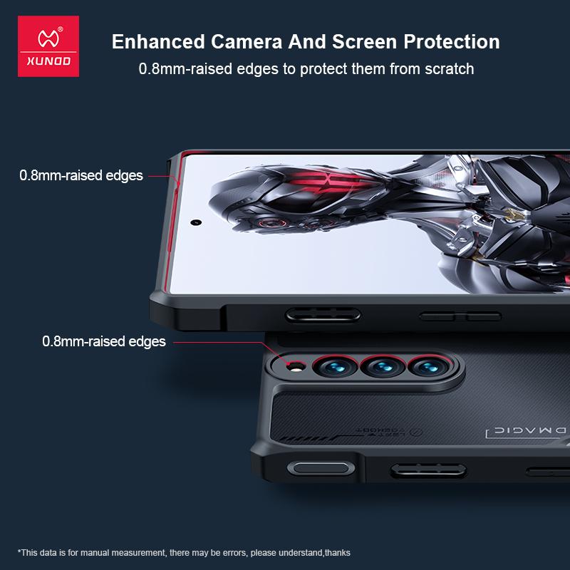 Xundd-Shockproof Case for Nubia RedMagic 9, 8, 8S Pro Plus, Protective Bumper, Clear Cover for ZTE Nubia Red Magic 9 8 Pro +