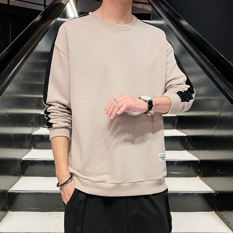 

Свитер мужской с длинными рукавами, напечатанный, повседневный, свободный, рубашка с круглым вырезом, мужская одежда XXXXL