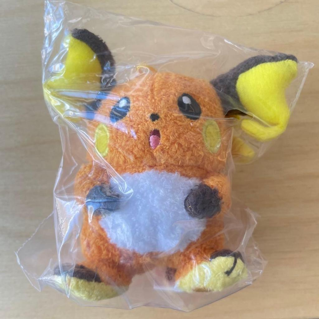 Pokemon Raichu Korea Seongsu Plush Keyring Magnetic Hair Clip