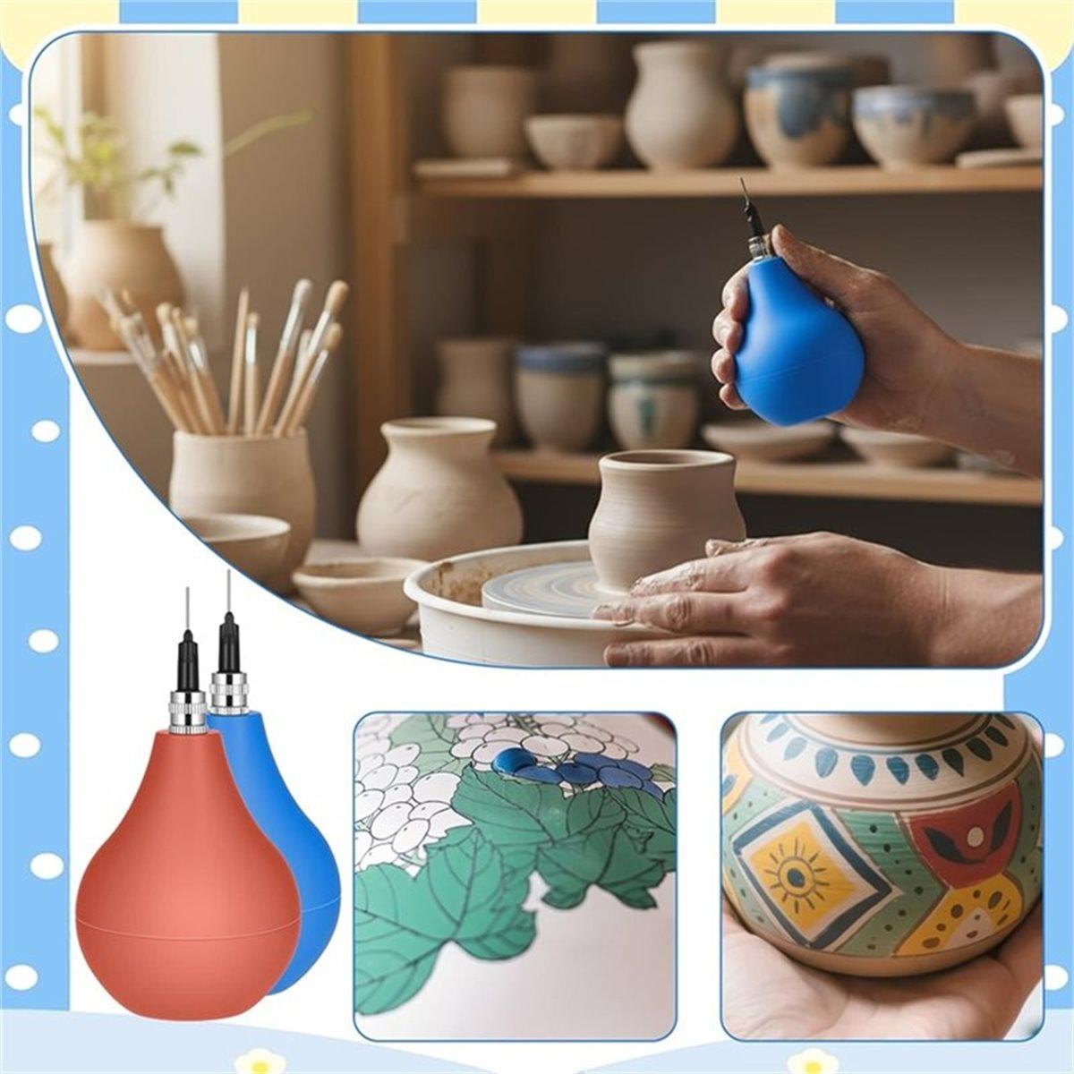 156pcs Pottery Tools Supplies Ceramic Tip Applicator Clay Slip Trailing Bottles Clay Tools Set for Art Decorating Kit