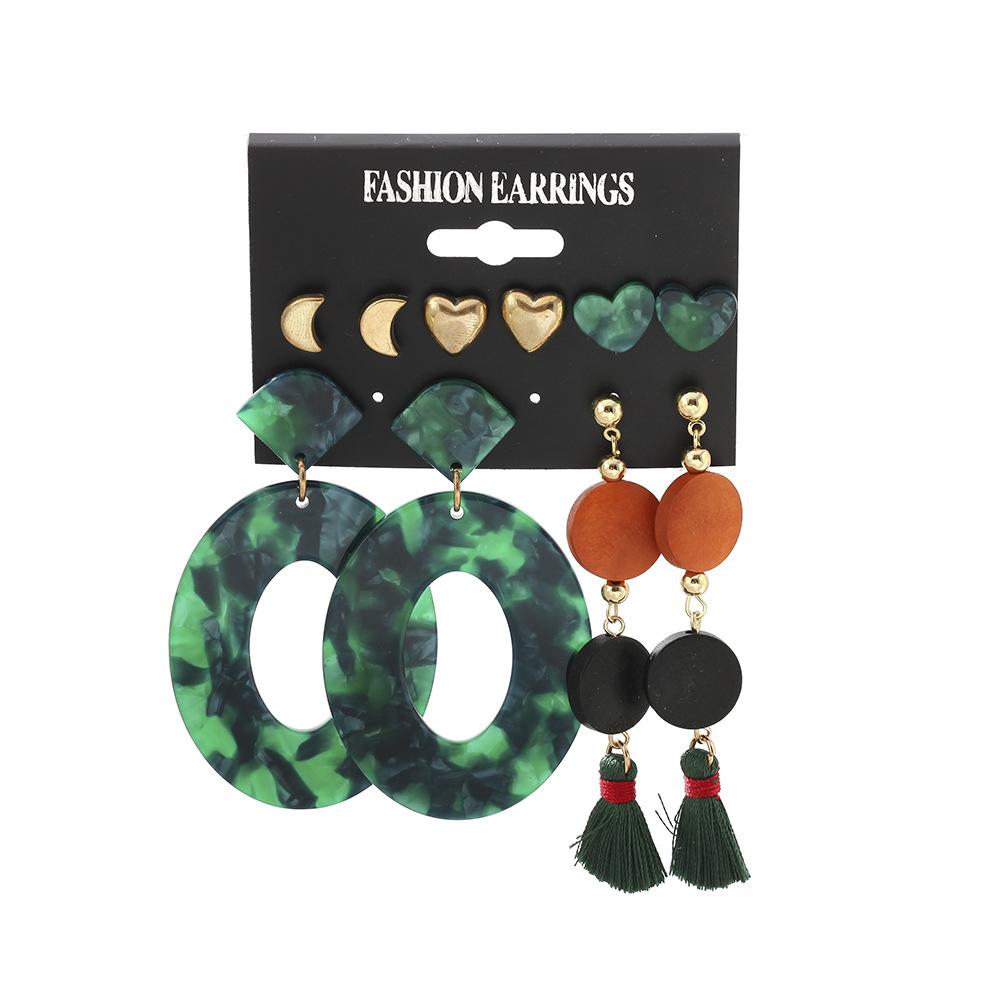 

Стиль Сердце Этнические И Лунные Серьги Сплав Материал Женские Уникальные Модные Украшения