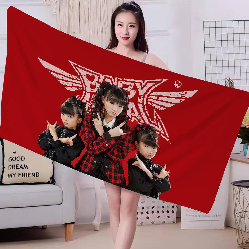 

Classic Kawaii Metal Band B-Babymetal Microfiber Beach Towel Absorbent Quick Dry Soft Yoga Swimming Resort Mountain Towel W40*H60(CM)