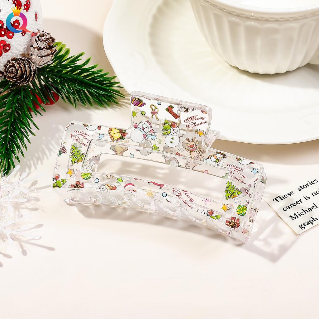 Weihnachts Haarnadel Dame Niedlich Süßer Druck Haarnadel Greifklemme Haarklammer Haaraccessoires