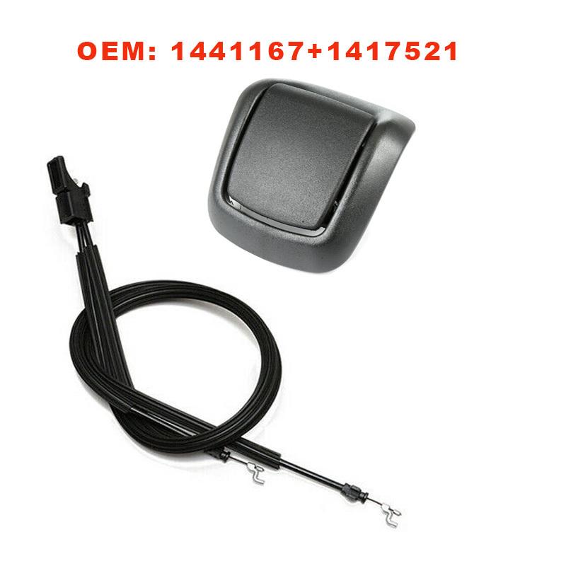 För Ford Fiesta MK6 3-dörars 2001-2008 Höger & Fram Vänster/Höger Säteslutningshandtag + Kabel 1441166 +1417520 1441167+1417521