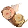 ZISIZ Bee Bear Double-Ear Ceramic Pumpkin Bowl with Spoon
