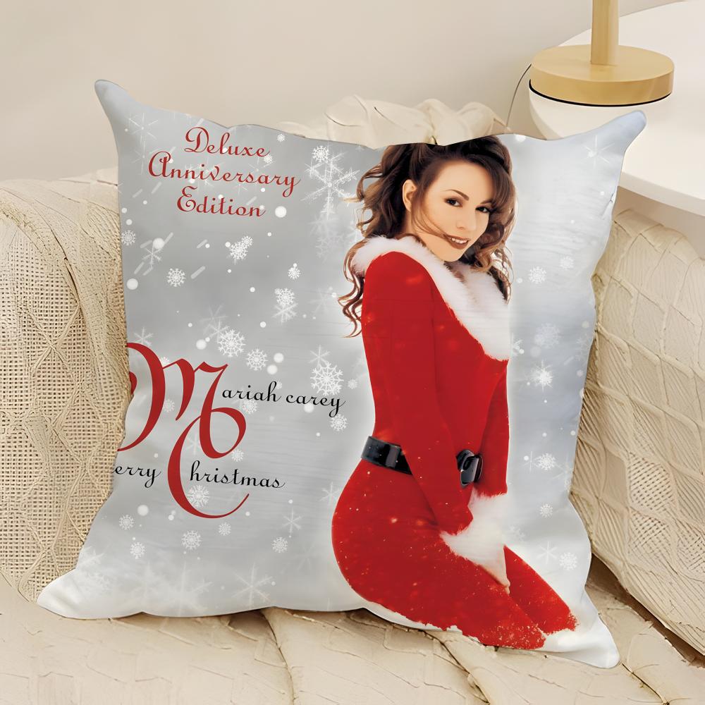 All I Want for Christmas Ls You Pillow Case Natural Linen DoubleSided Printing Sofa Home Decor Cushion Cover