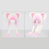 Cat Ear Hat with Braids Double-Layer Ears Decor Soft Plush Anime Cosplay Hat