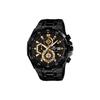 Edifice Series Black Gold Classic Three Eyes Waterproof Quartz Movement Stainless Steel Strap Watch Men Watches EFR-539BK-1A