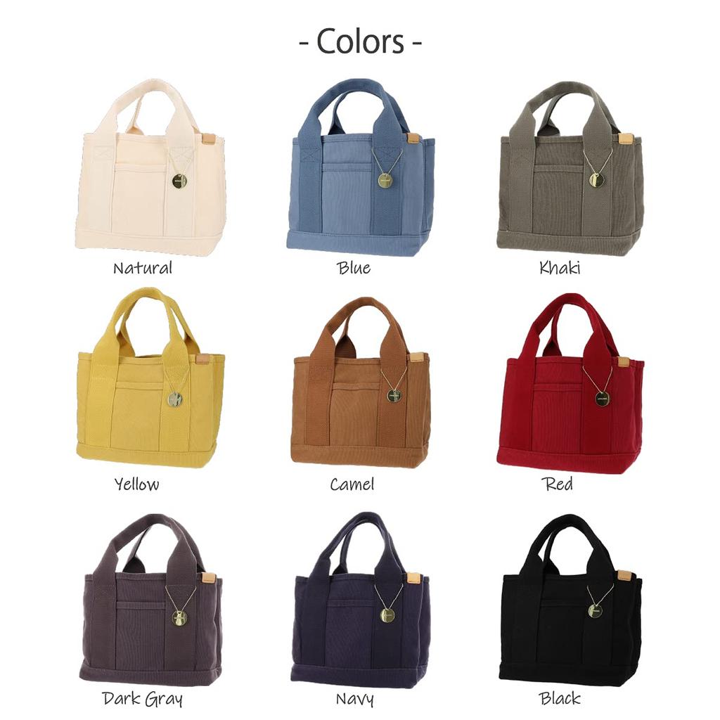 Dot and Stripe Monopia Canvas Divided Mini Tote Bag DS-13959 Women's Yellow One Size Fits All