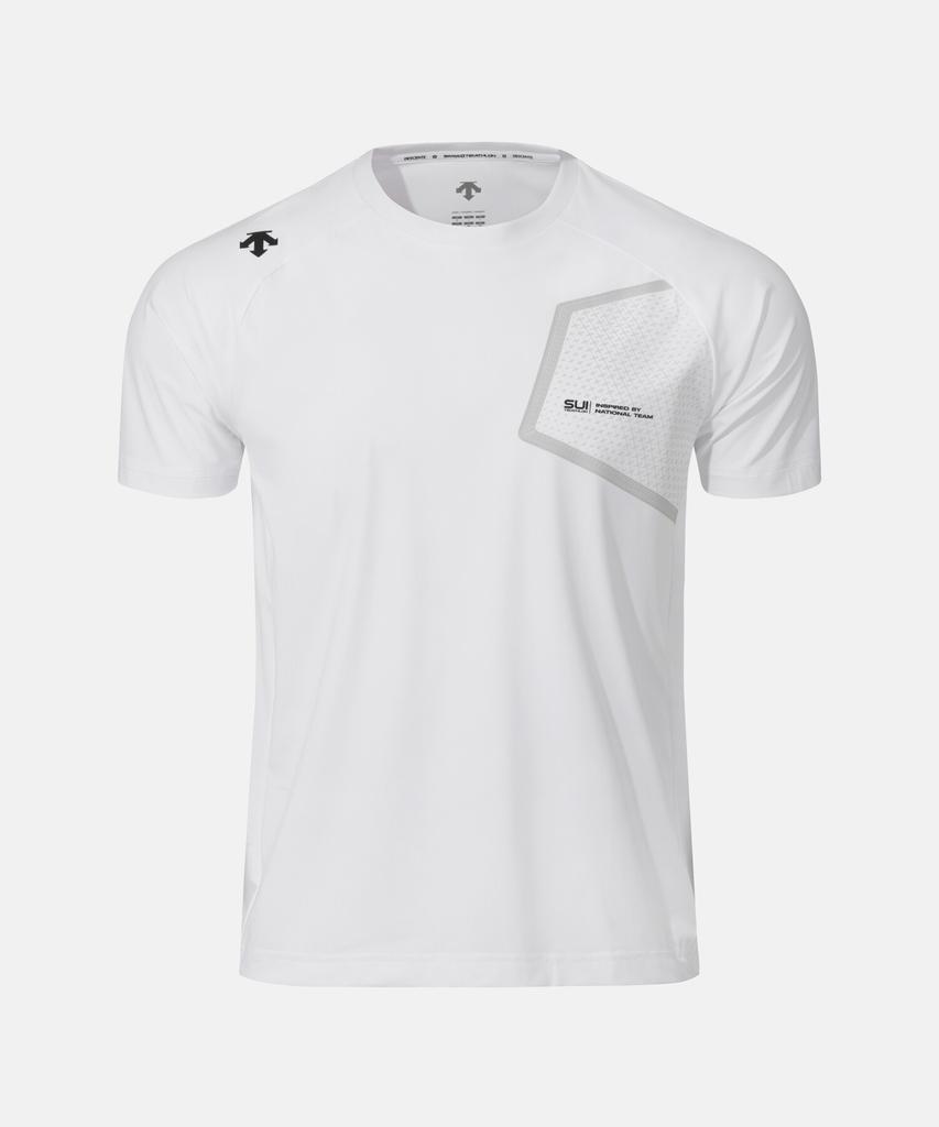 DESCENTE Swiss Triathlon Mesh Tricot Short Sleeve T-Shirt White Sr221Its52 (A Type)
