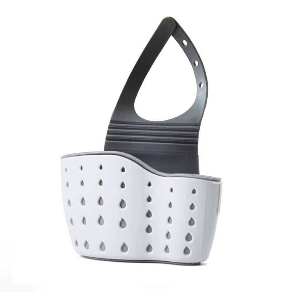Convenient Suction Cup Sink Shelf Soap Sponge Drain Rack Kitchen Suction Cup Hanging Storage Basket