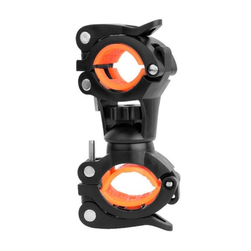 Bike Flashlight Stand 360°Rotatable Bicycles Light Brackets Torches Clip Adjusted Bicycles Front Torches Mount Enduring
