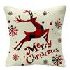 Christmas Elk Forest Car Neck Guard Home Sofa Pillowcase Christmas Pillowcase with Core