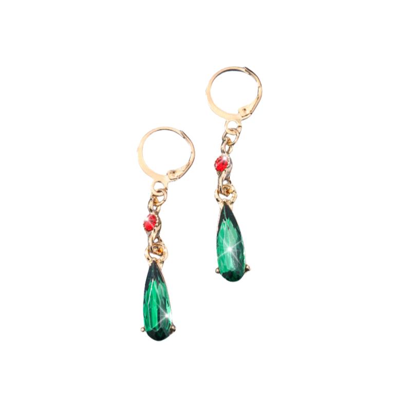 Fashion Classic Elegant Women's Hayao Miyazaki Anime Howl's Moving Castle Earrings Red Beads Christmas Ornaments Gift