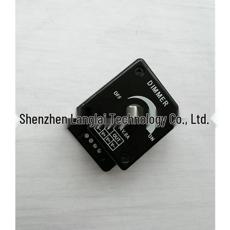 12V/24V LED Strip Light Dimmer Switch, 8A PWM Knob Controller