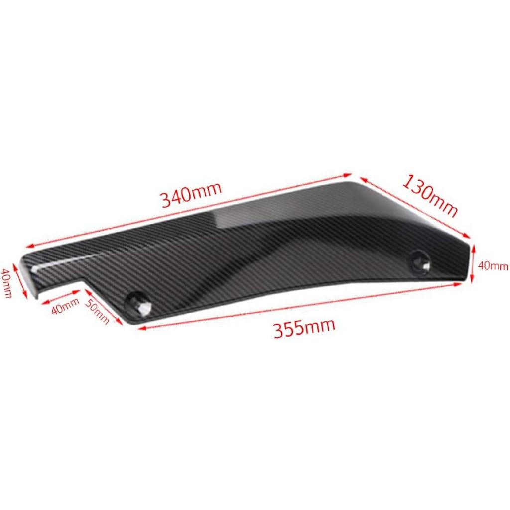 2Pcs Car Universal Rear Bumper Lip Diffuser Splitter Canard Protector Universal Front Bumper Lip Body Kit Front Bumper Side Skirt Spoiler Splitter