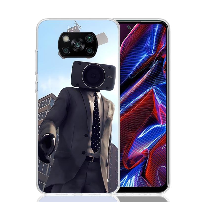 S-Skibidi Toilet Mobile Cell Phone Case For Xiaomi Poco X7 X6 X5 Pro F7 Ultra Redmi 15C 15 13 13C 12 12C 10 10A 10C 9 9A 9C 9T C