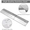 Universal Adjustable Tent Shield  Stainless Steel Heat Plate Grill Burner Cover Heat Tent Grill Repair Kits for Gas Grill