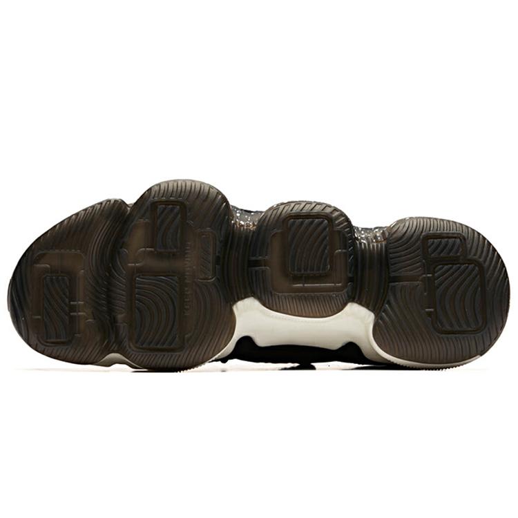 New Anta GRAND AIR 2 Anti-Slip Wear-Resistant Low-Top Basketball Shoes Black White 91931180-2