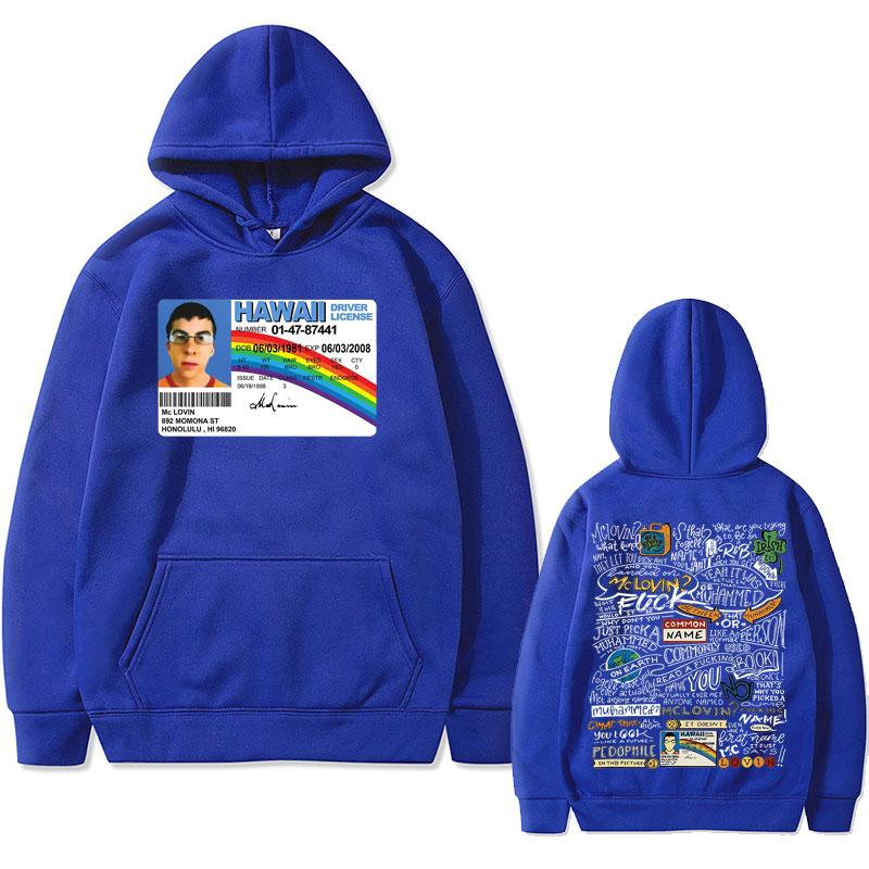 Nueva Mclovin Superded sudadera con capucha con estampado de doble