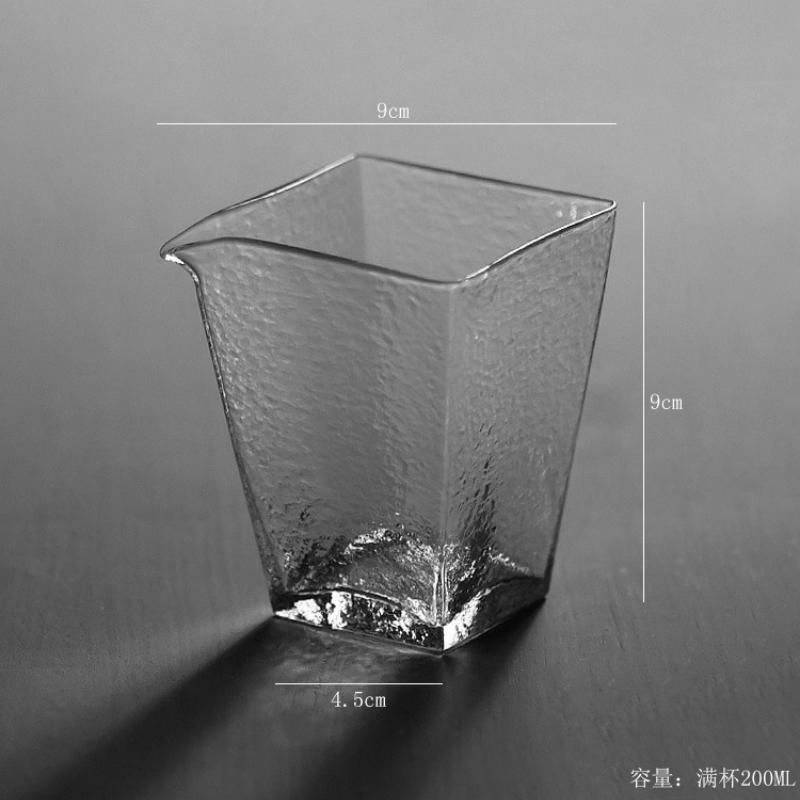 

Japanese Style 200ml Glass Tea Cup Transparent Fair Mugs Creative Heat Resistant Household Kung Fu Tea Set Teaware Accessories 200ml