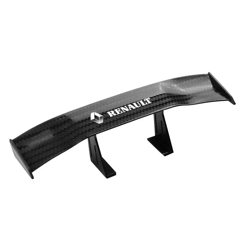 Carbon Look Car Rear Spoiler Mini Wings Decoration Auto Accessories For Renault DACIA Logan Scenic Loguna Kadjar Twingo NN41