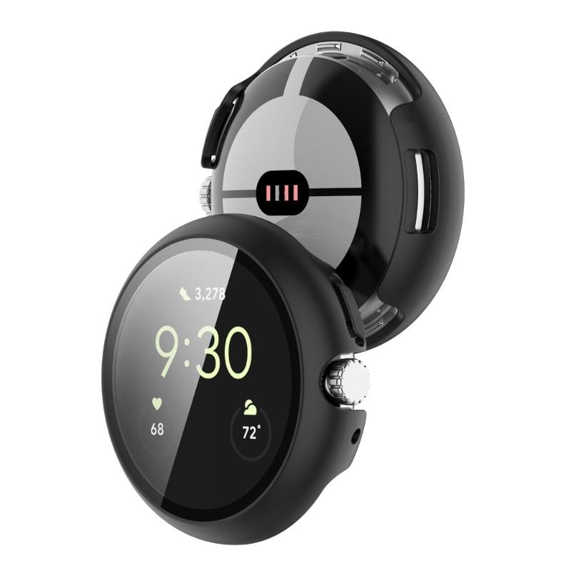 Smartwatch Shell Cover PC Glass Guard For Watch 4 41mm 45mm Screen Protector Frame Shell Safe Quick To Attach and Detach