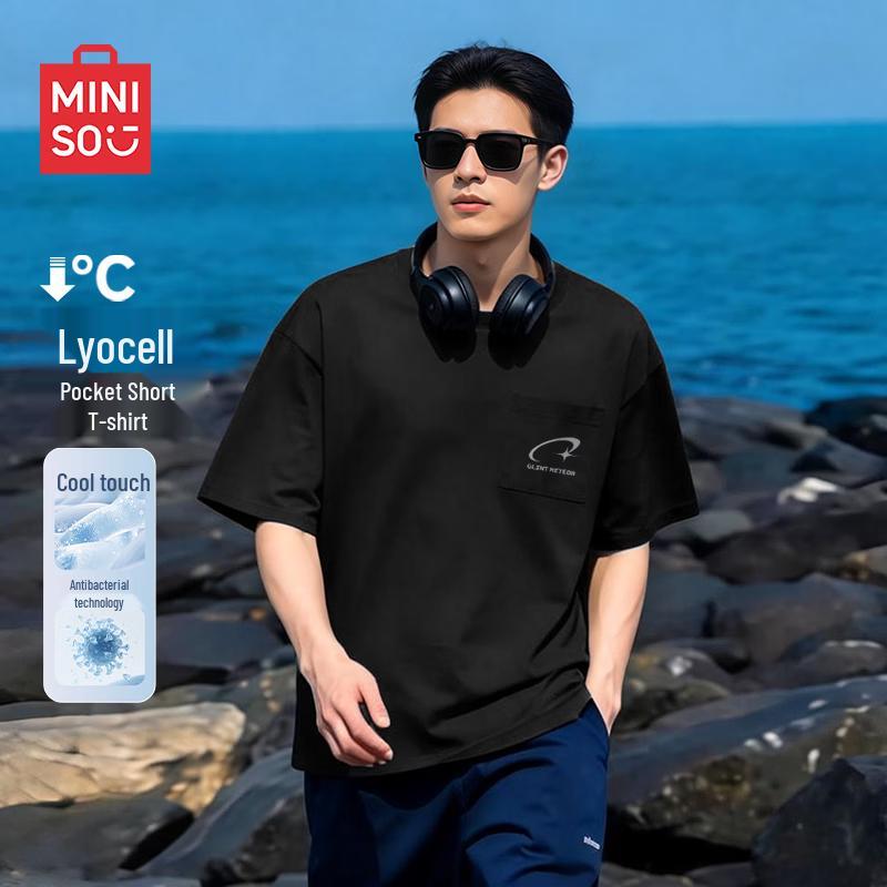 MINISO Men s Lyocell Blend Cool-Touch T-Shirt 2XL