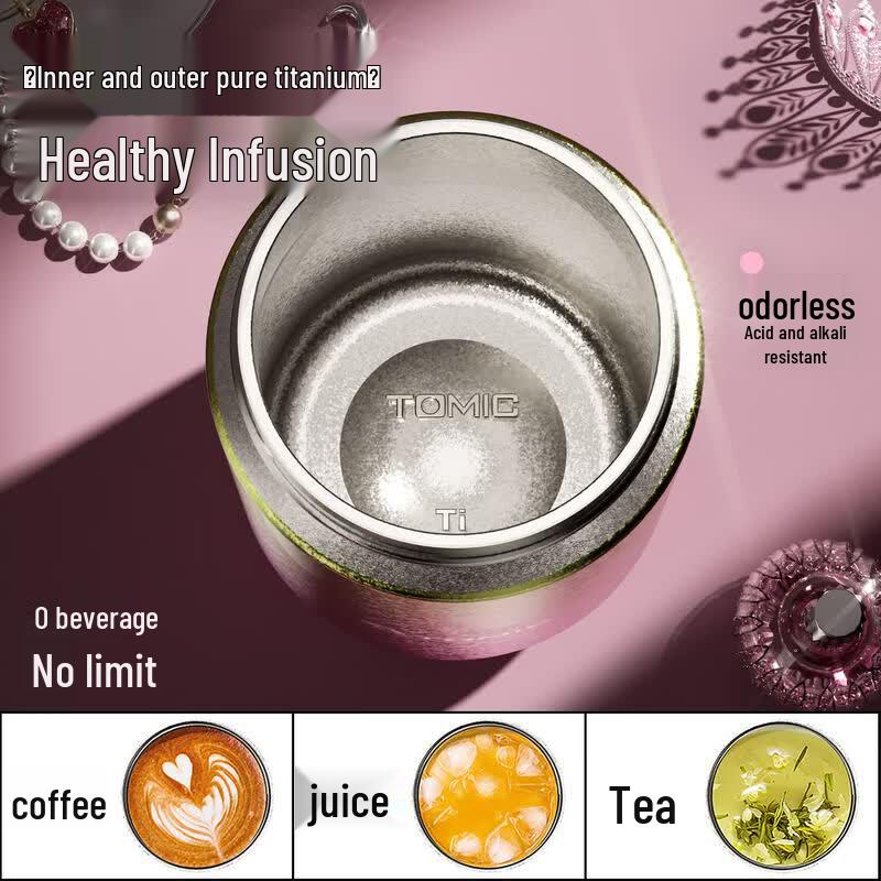 TOMIC Titanium Tea Infuser Bottle