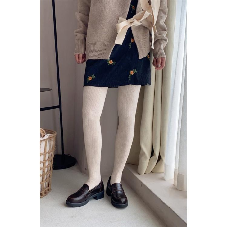 Tjocka Kabelstickade Tights för Kvinnor Hög Elasticitet Vinter Leggings Mjuk Bomull Värmande Design Varm Bekväm Passform Strumpbyxor