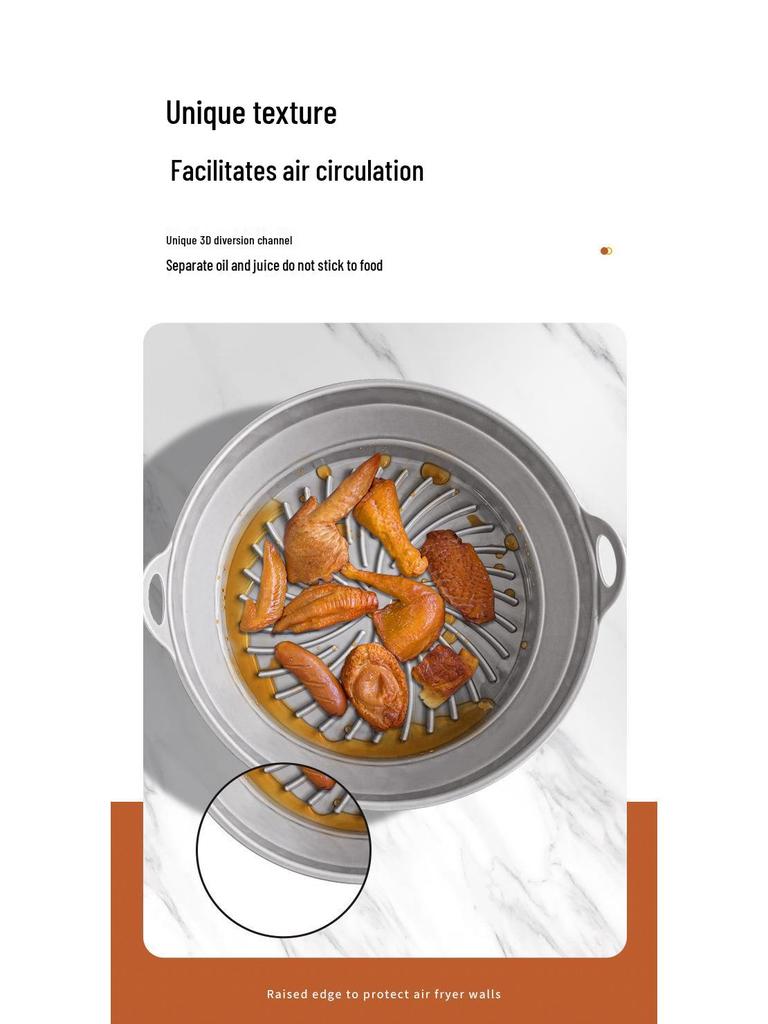 Silikonowa Forma do Pieczenia i Mata do Frytkownicy Powietrznej - Silikon Spożywczy