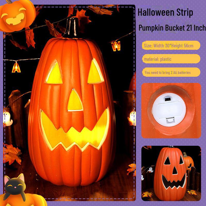 Lanterne citrouille à LED pour décoration d'Halloween, idéale pour les fêtes et événements