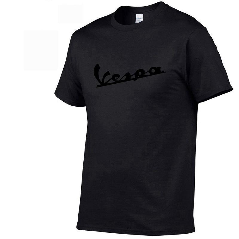 Shirt 2017 Men Funny Vespa Tshirt 100 Cotton Summer Short Sleeve Round