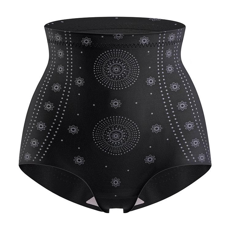 

Бесшовные послеродовые формирующие трусы средней посадки с контролем живота и подъемом бедер Extra Large чёрный